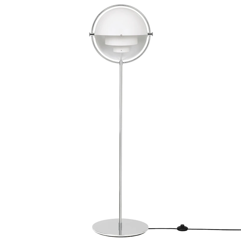 Multi-Lite Golvlampa, Krom/Vit